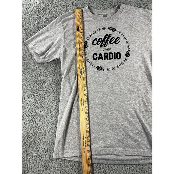 Next Level Apparel Coffee Over Cardio T Shirt Women Medium Graphic Short Sleeve - Picture 4 of 7